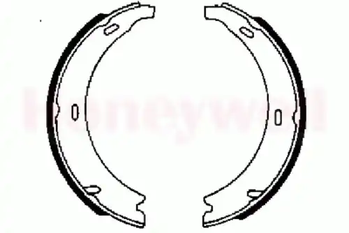 Тормозные колодки барабанные BENDIX 361262B