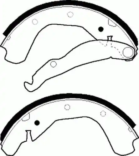Тормозные колодки барабанные FERODO FSB198