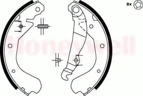 Тормозные колодки барабанные BENDIX 361417B