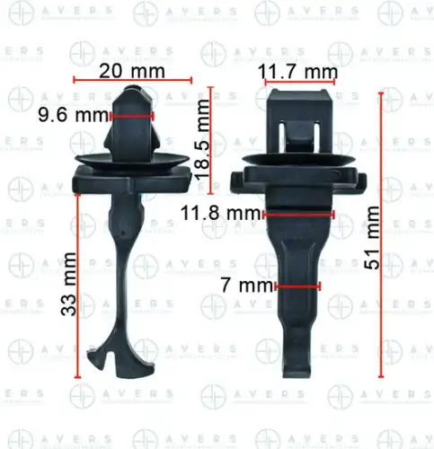Крепеж 76988JM00A AVERS