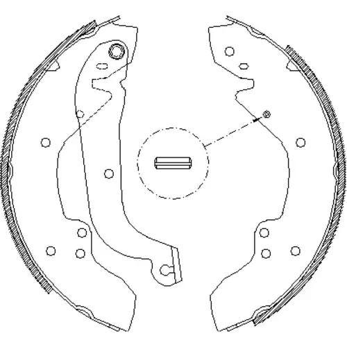 Тормозные колодки барабанные REMSA 4056.01