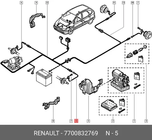 Датчик ABS RENAULT 7700832769