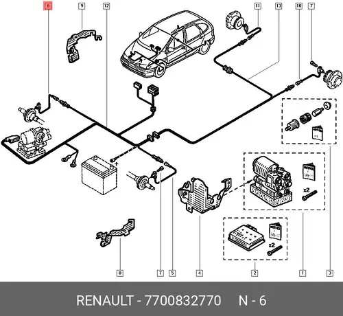 Датчик ABS RENAULT 7700832770