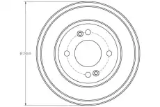 Тормозной барабан TRW DB4401
