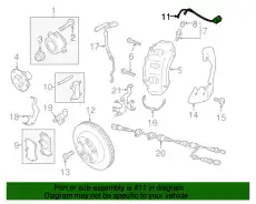Датчик тормозных колодок PORSCHE 7P0907637A