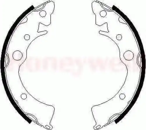 Тормозные колодки барабанные BENDIX 361383B