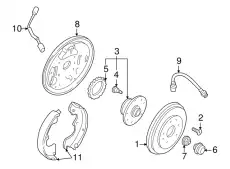шланг тормозной задн. VW LC62-43-810B MAZDA