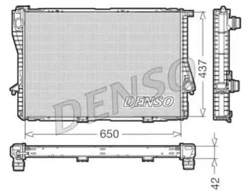 Радиатор системы охлаждения двигателя DENSO DRM05047