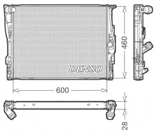 Радиатор системы охлаждения двигателя DENSO DRM05110