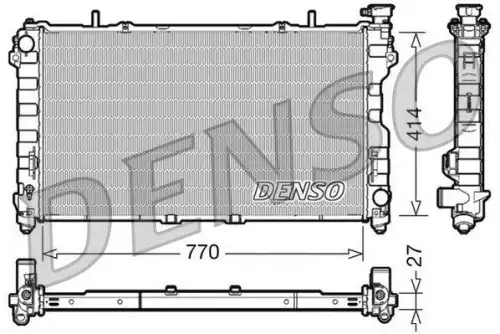 Радиатор системы охлаждения двигателя DENSO DRM06011