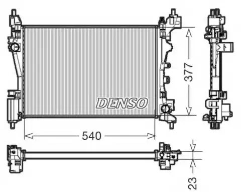 Радиатор системы охлаждения двигателя DENSO DRM07042