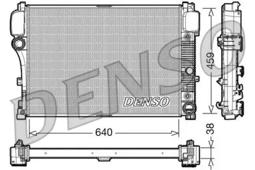 Радиатор системы охлаждения двигателя DENSO DRM17008