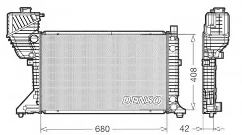 Радиатор системы охлаждения двигателя DENSO DRM17011