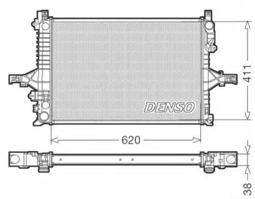 Радиатор системы охлаждения двигателя DENSO DRM33065