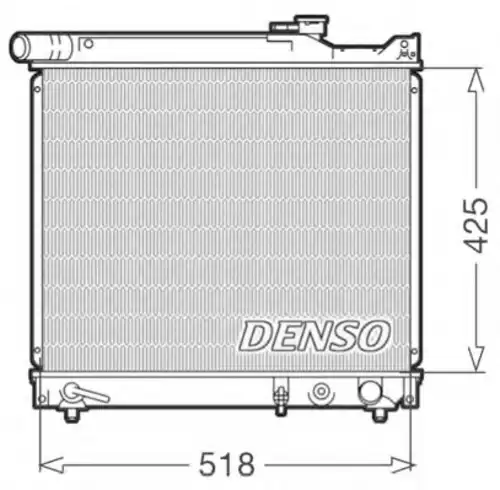 Радиатор системы охлаждения двигателя DENSO DRM47012