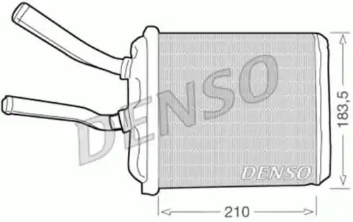 Радиатор печки DENSO DRR01010