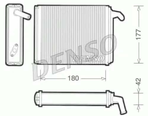 Радиатор печки DENSO DRR09041