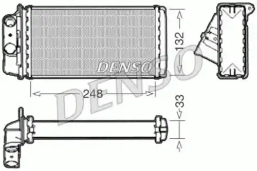 Радиатор печки DENSO DRR09050