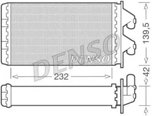 Радиатор печки DENSO DRR09081