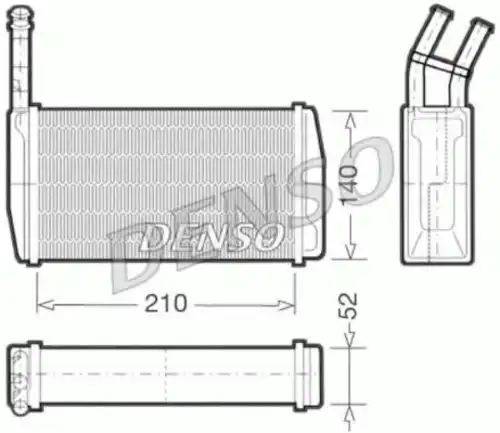 Радиатор печки DENSO DRR10011