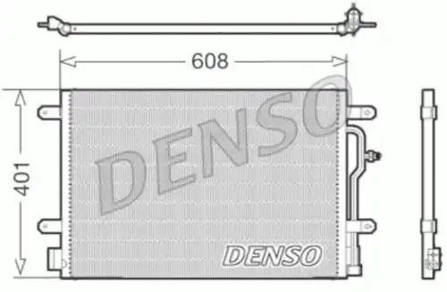 Радиатор кондиционера (конденсатор) DENSO DCN02011