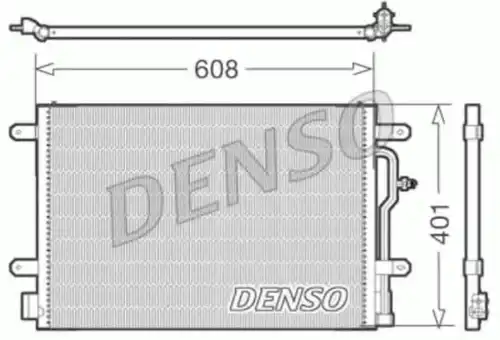 Радиатор кондиционера (конденсатор) DENSO DCN02012