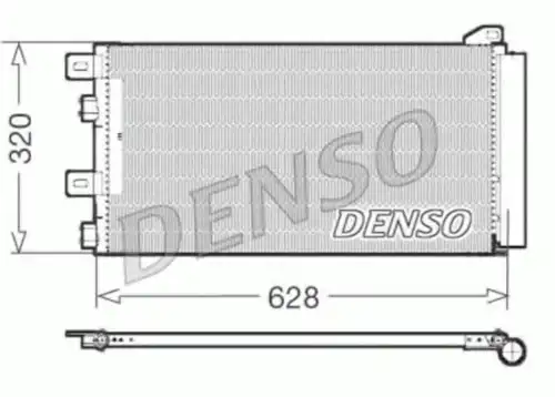 Радиатор кондиционера (конденсатор) DENSO DCN05101