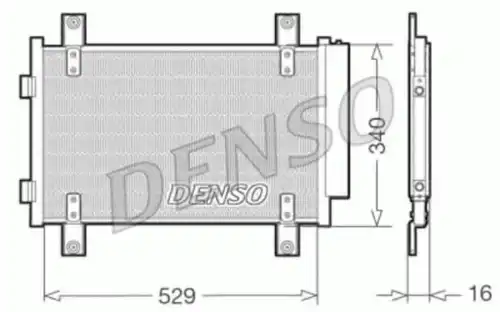 Радиатор кондиционера (конденсатор) DENSO DCN09049