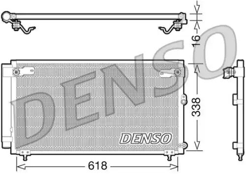 Радиатор кондиционера (конденсатор) DENSO DCN51006