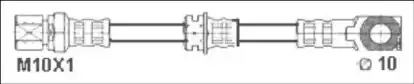 шланг тормозной перед. Opel G1900.11 WOKING