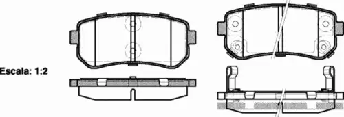 Тормозные колодки дисковые WOKING P13093.02