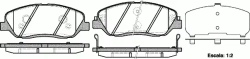Тормозные колодки дисковые WOKING P13263.02