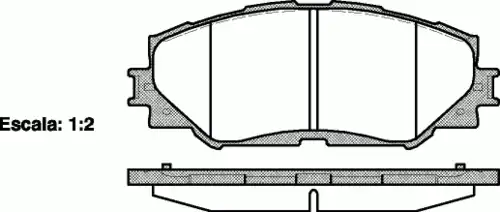 Тормозные колодки дисковые WOKING P13323.00