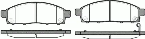 Тормозные колодки дисковые WOKING P13423.01
