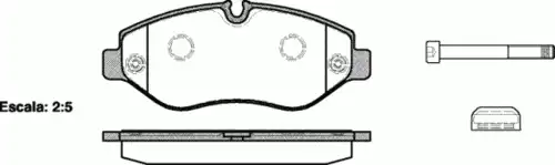 Тормозные колодки дисковые WOKING P13453.00