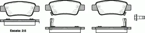 Тормозные колодки дисковые WOKING P13903.02