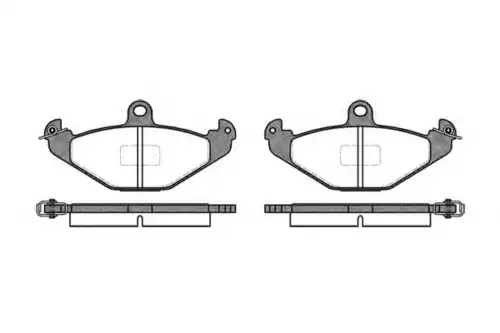 Тормозные колодки дисковые WOKING P2453.10