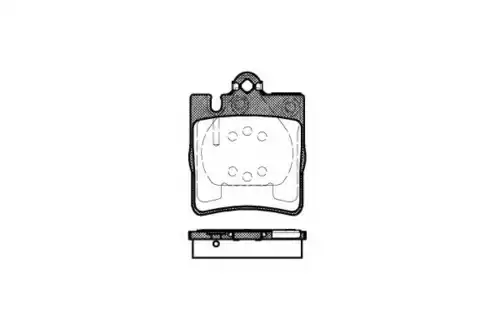 КОЛОДКИ MER W210 E-CLASS 2 0-4 3/3 2I/CD P6093.00 WOKING