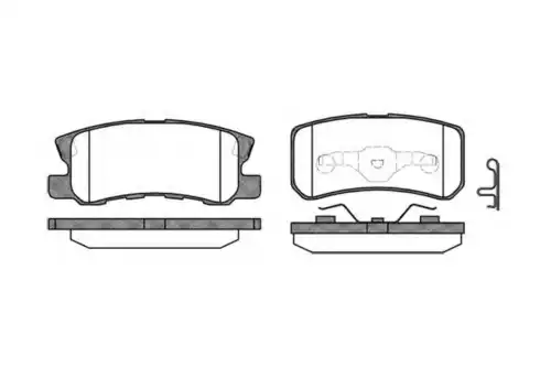 Тормозные колодки дисковые WOKING P9033.02