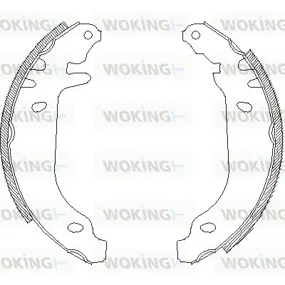 колодки бараб. торм. Ren Z4169.00 WOKING