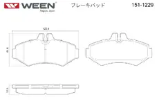 Тормозные колодки дисковые WEEN 151-1229