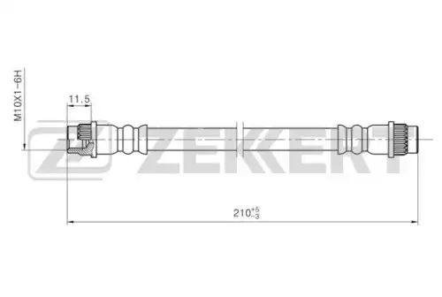 Тормозной шланг BS-9456 ZEKKERT