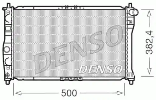 Радиатор системы охлаждения двигателя DENSO DRM08001