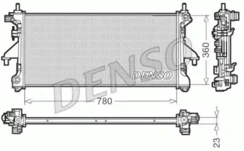 Радиатор системы охлаждения двигателя DENSO DRM21100