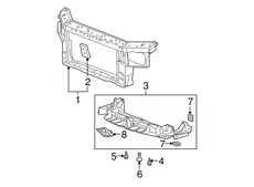 DEFLECTOR,RAD AIR LWR(INCLS 9,13) 15246565 BUICK