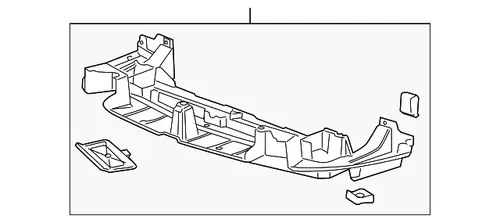 DEFLECTOR,RAD AIR LWR(INCLS 9,13) 15246565 BUICK