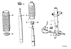 Элемент амортизатора !BILSTEIN \BMW 5' E28 31 32 1 129 243