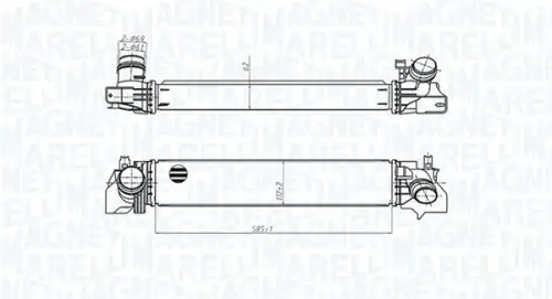 Интеркулер MAGNETI MARELLI 351319205540