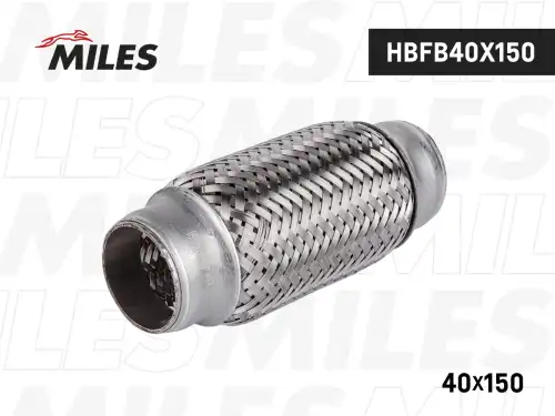 Гофра глушителя MILES HBFB40X150 L= d=