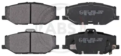 Тормозные колодки дисковые передняя ось A.B.S. 35317